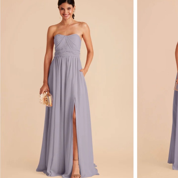 Birdy Grey Grace Convertible Dress With Slit - Dusty Lilac - Picture 1 of 3